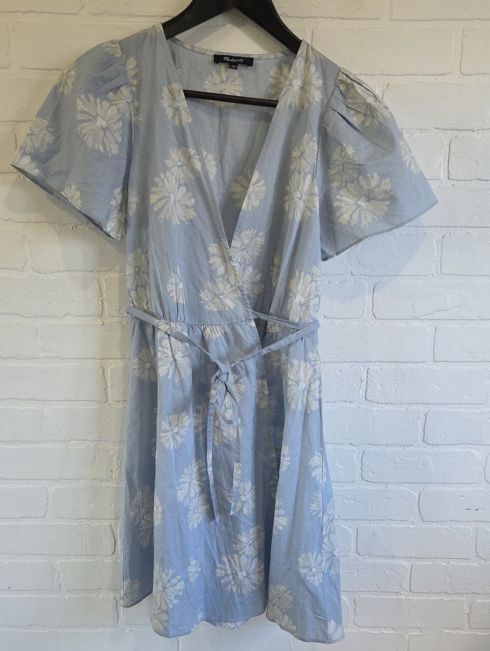 Madewell Floral Wrap-Style Mini Dress